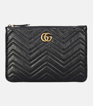 Gucci GG Marmont quilted leather clutch
