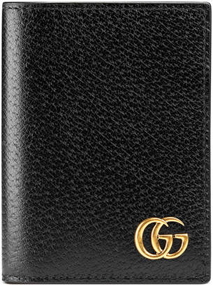 Gucci GG Marmont Leather Fold-Over Card Case