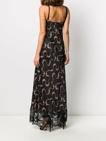 Thumbnail for your product : Paco Rabanne Flower Garland satin maxi dress