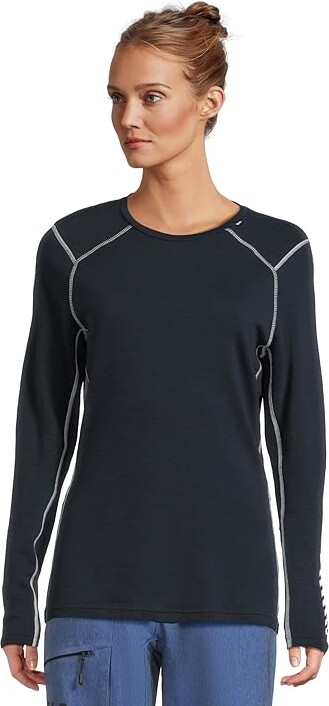 Helly Hansen Lifa Merino Midweight Crew Women's Clothing Navy 1 : LG, Wool