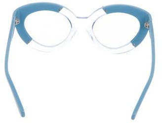 Karen Walker Poolside Flowerpatch Cat-Eye Sunglasses