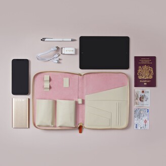 Stow First Class Leather Tech Case