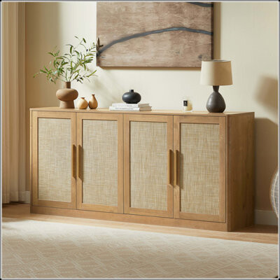 George Oliver Boho 4-Door Buffet Cabinet 67\