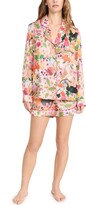 Thumbnail for your product : Karen Mabon Nocturnal Animals Long Sleeve with Shorts PJ Set