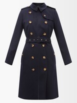 Thumbnail for your product : Burberry Kensington Cashmere-felt Trench Coat - Navy
