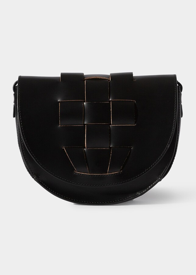 Hereu Sinia Braided Leather Saddle Crossbody Bag ShopStyle
