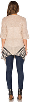 Thumbnail for your product : White + Warren Watercolor Stripe Poncho