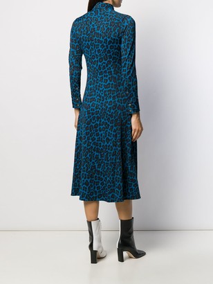 Paul Smith Leopard-Print Shirt Midi Dress