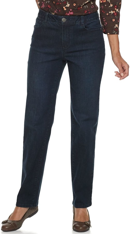 croft and barrow pull on stretch jeans
