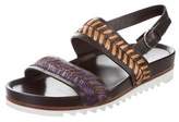 Thumbnail for your product : Ferragamo Leather Buckle Strap Sandals