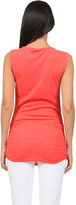 Thumbnail for your product : Michael Stars Drape Neck Top with Shirring in Chili