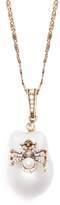 Thumbnail for your product : Alexander McQueen Spider Crystal And Pearl Necklace - Womens - Pearl
