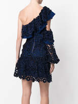 Thumbnail for your product : Self-Portrait one-shoulder broderie anglaise dress