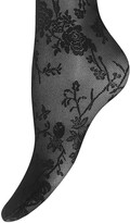 Thumbnail for your product : Wolford x Amina Muaddi Split Lace Tights
