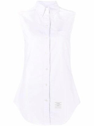 White Collar Sleeveless Tops | ShopStyle UK