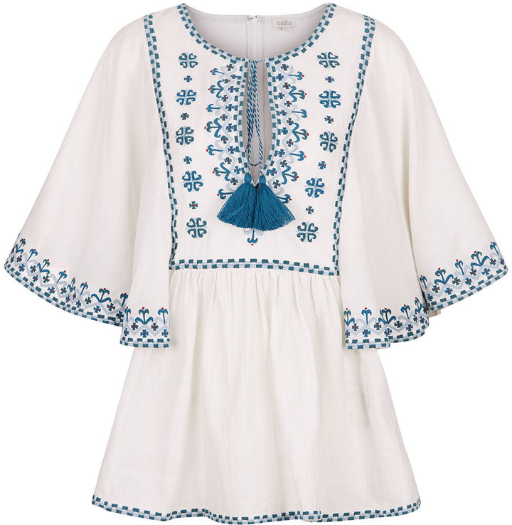 Talitha White Embroidered Anya Angel Top - ShopStyle
