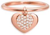 Thumbnail for your product : Michael Kors Sterling Silver Crystal Pave Heart Ring