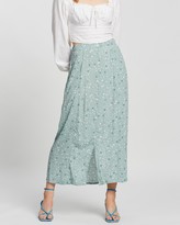 Thumbnail for your product : Cotton On Women's Blue Maxi skirts - Amore Button Maxi Skirt - Size L at The Iconic