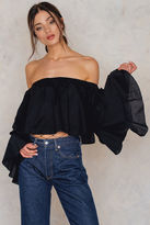 Thumbnail for your product : Off Shoulder Triple Flounce Top