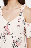 Thumbnail for your product : KENDALL + KYLIE Kendall & Kylie Flutter Floral Cold Shoulder Bodysuit