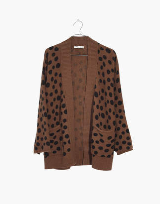Madewell Leopard Dot Cardigan Sweater