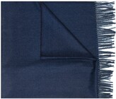 Thumbnail for your product : Mazzarelli Fine-Knit Fringed-Trim Scarf