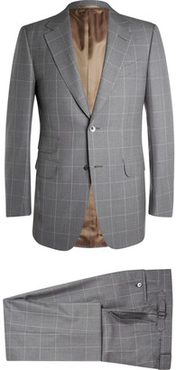 Dunhill Grey Belgravia Slim-Fit Wool Suit
