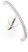 Thumbnail for your product : Ef Collection Ultra Huggie Diamond & 14K White Gold Single Earring