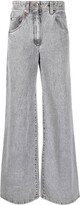 Thumbnail for your product : Brunello Cucinelli High-Waisted Wide-Leg Jeans