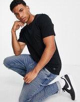 Thumbnail for your product : ONLY & SONS longline curved hem t-shirt in black
