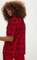 Thumbnail for your product : PrettyLittleThing Mustard Oriental Print Oversized T Shirt