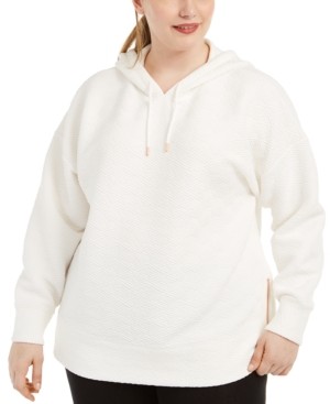 Ideology Plus Size Warm-Up Side-Zip Hoodie, Created for Macy's