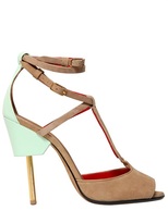 Thumbnail for your product : Givenchy 120mm Marzia Suede & Leather Sandals