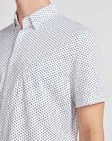 Thumbnail for your product : Express Diamond Print Short Sleeve Shirt
