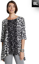 Thumbnail for your product : Chico's Black Label Animal Lace Print Knit Top
