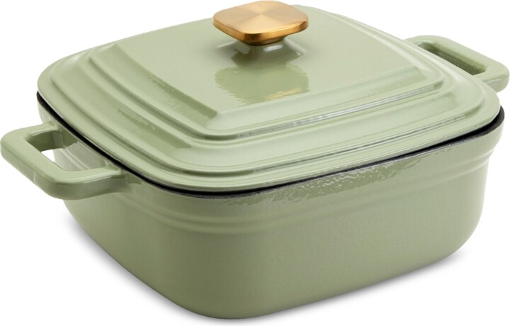 Smith And Clark Smith & Clark Enameled Cast Iron 4-Qt. Square Dutch Oven