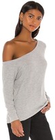 Thumbnail for your product : Enza Costa Peached Jersey Easy Off Shoulder Long Sleeve Top