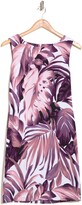 Thumbnail for your product : Connected Apparel Tropical Print Bateau Neck Sleeveless Dress