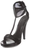 Thumbnail for your product : Burberry T-Strap Platform Sandals Black T-Strap Platform Sandals