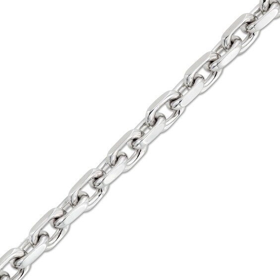 Sterling Silver Cuban Link Zales Curb Chain Bracelet Zales