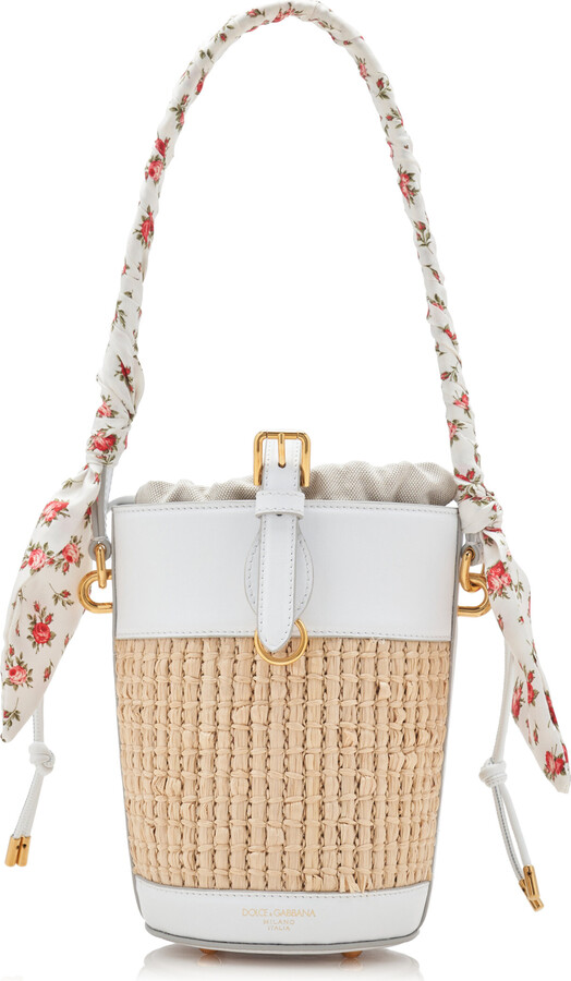 Dolce & Gabbana Edition 2000's Crochet and Leather Bucket Bag& Gabbana