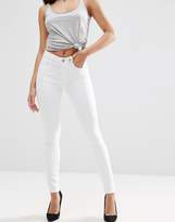 Thumbnail for your product : ASOS Ridley High waist Ultra Skinny Jeans in White