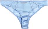 Thumbnail for your product : Kiki de Montparnasse Expose Stretch-silk Satin And Tulle Low-rise Briefs