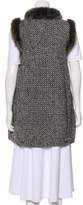 Thumbnail for your product : Fendi Fur-Trimmed Wool Vest
