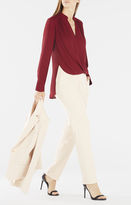 Thumbnail for your product : BCBGMAXAZRIA Jaklyn Draped-Front Blouse