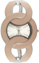 Thumbnail for your product : JCPenney FASHION WATCHES Womens Quilted Link Bangle Bracelet Watch