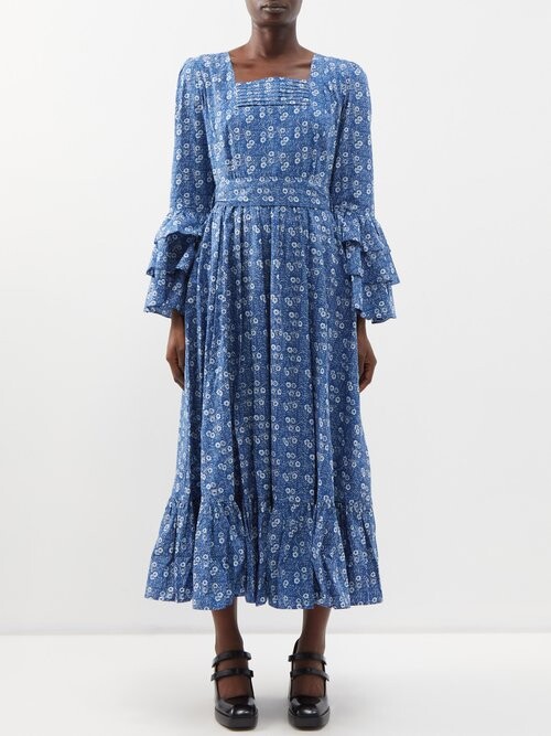 Batsheva X Laura Ashley The Waverley Cotton Midi Dress ShopStyle