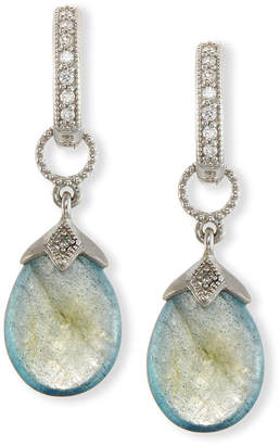 Jude Frances Pear-Shaped Labradorite Briolette Earring Charms with Diamonds