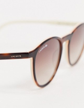 Lacoste round pink sunglasses