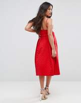 Thumbnail for your product : ASOS Maternity Scuba Quilted Prom Midi Dress with Gathered Bodice